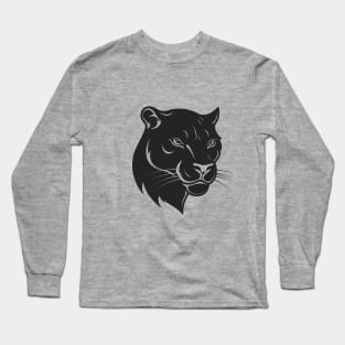 panther black head t-shirt Long Sleeve T-Shirt